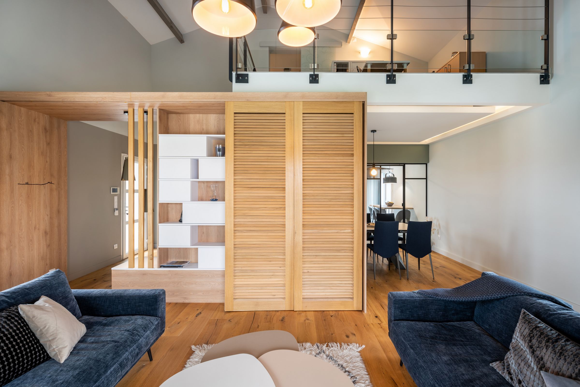 meuble tv sur mesure claustra ferme april moon architecte interieur lyon