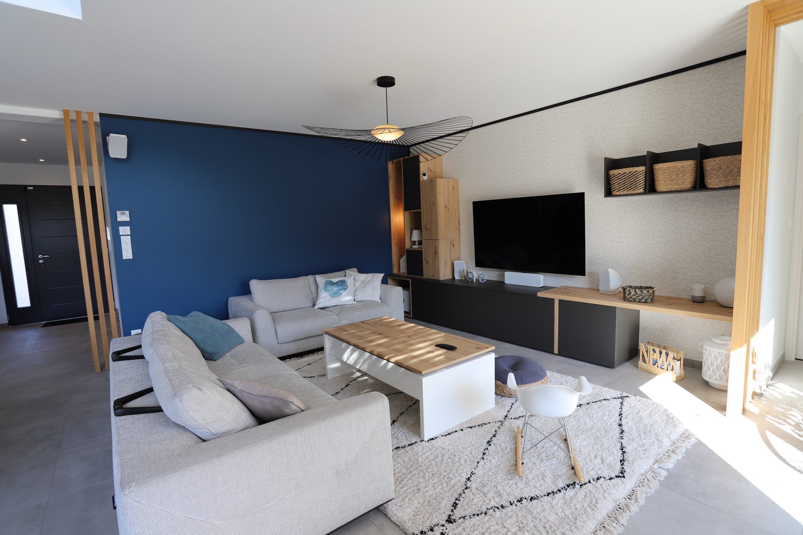 @anniemazuy#architectedinterieur#irigny#lyon#amenagement#piecedevie#bleu#amenagement2