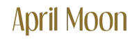 Logo April Moon doré et blanc